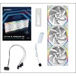 خرید فن کیس Lian Li Uni SL ARGB بی‌سیم با تیغه‌های معکوس - پک سه تایی - سفید